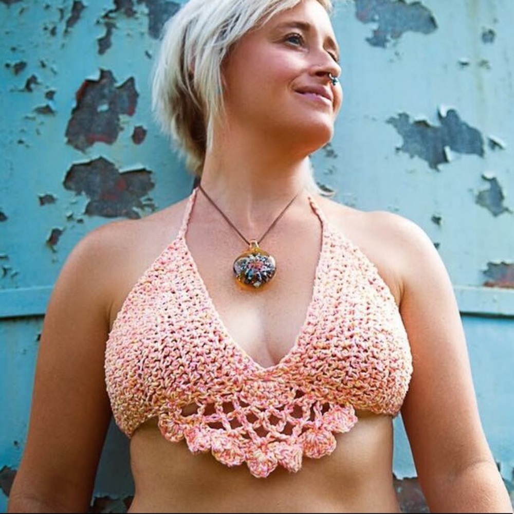 Crochet halter top